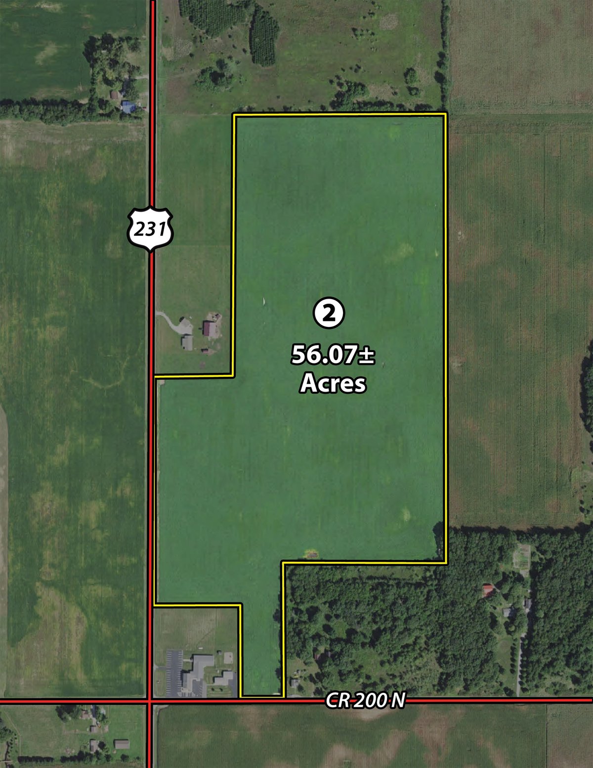 TRACT 2 - LAND AUCTION - 181.22+/- ACRE OFFERED IN 3 TRACTS IN JASPER CO., INDIANA